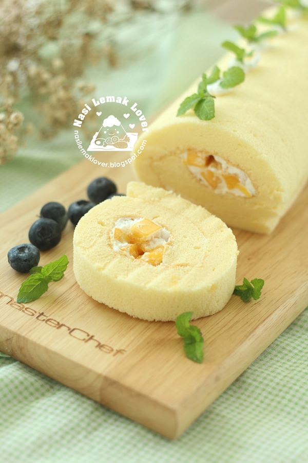 Mango Cream Roll Cake Mango Cream Roll Cake