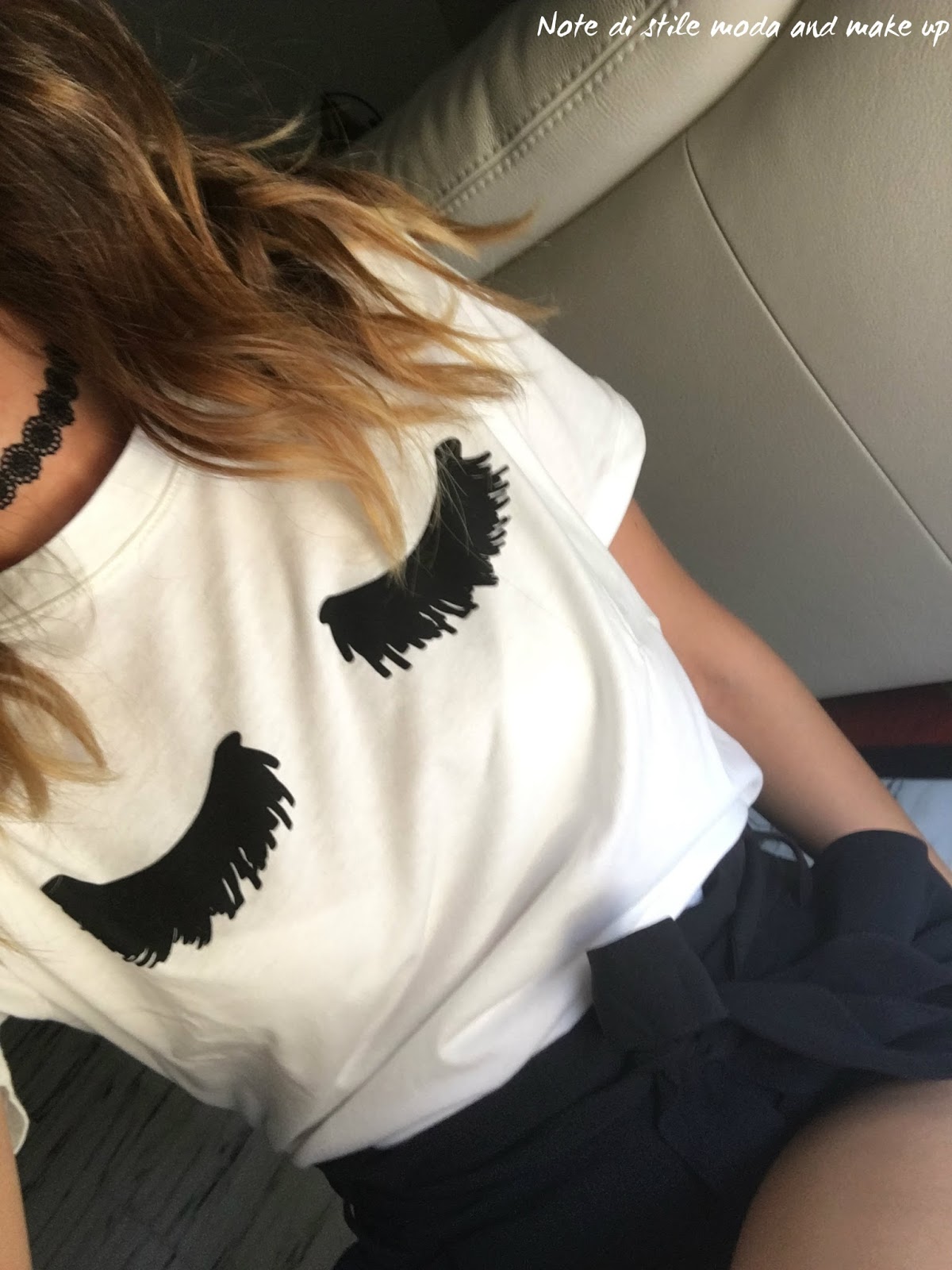 maglietta con ciglia stradivarius