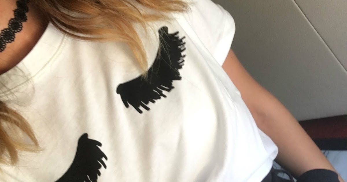 maglietta con ciglia stradivarius