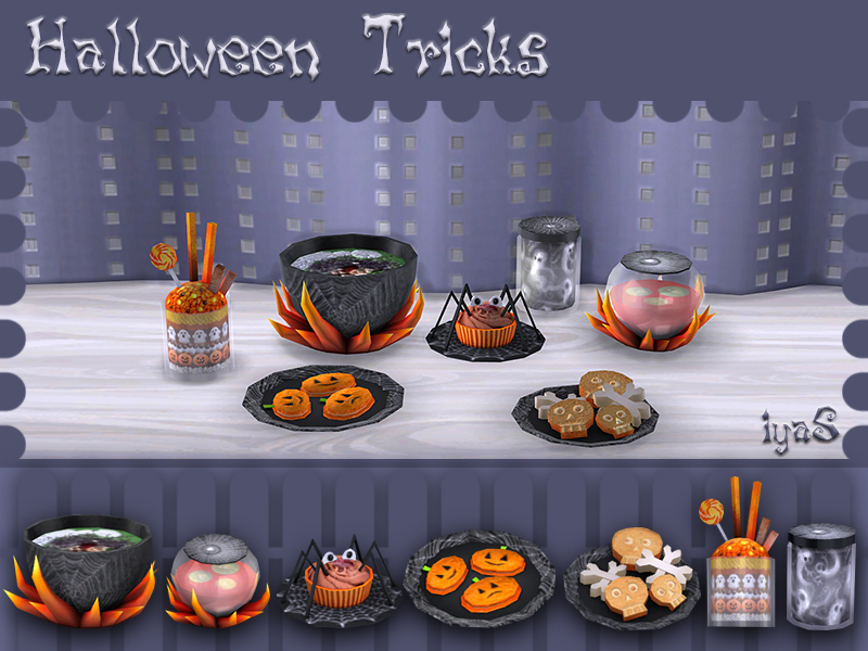 soloriya Halloween Tricks. Sims 4.