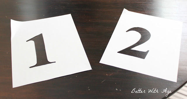 Numbered stools www.somuchbetterwithage.com Numbered stools www.somuchbetterwithage.com