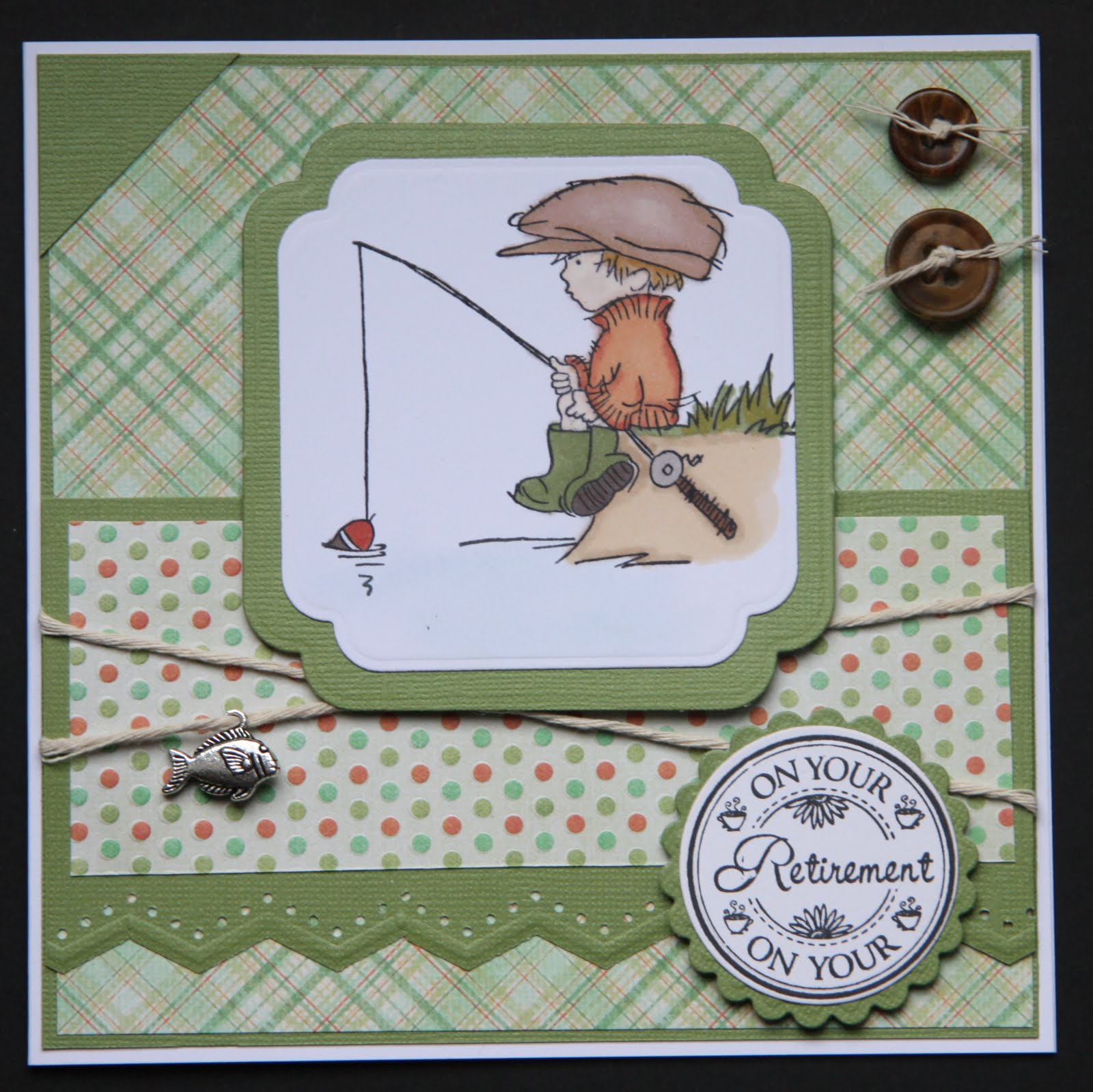 Crazy4flowers Cards Gone Fishing