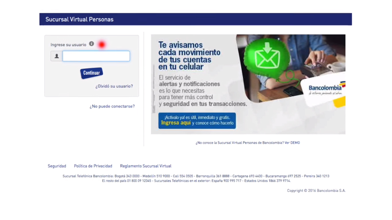 Portal Tarjeta Prepago Bancolombia
