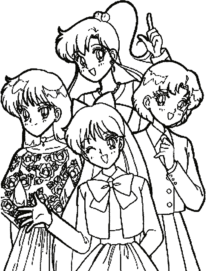 sailor moon coloring pages characters - photo #4