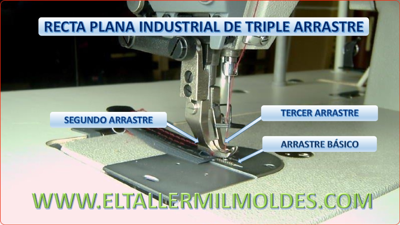 MÁQUINA DE COSER INDUSTRIAL DE TRIPLE ARRASTRE MÁQUINA DE COSER INDUSTRIAL DE TRIPLE ARRASTRE