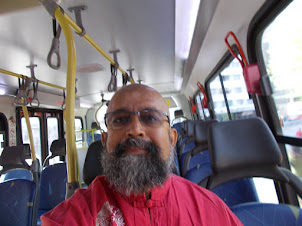 In the "Rea Vaya" bus in Johannesburg.