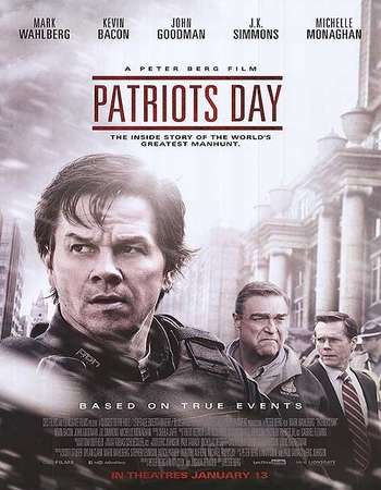 Poster Of Patriots Day 2016 English 850MB DVDScr x264 Free Download Watch Online downloadhub.in