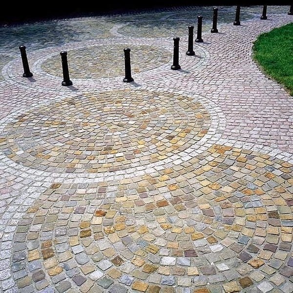 How to make porphyry paving