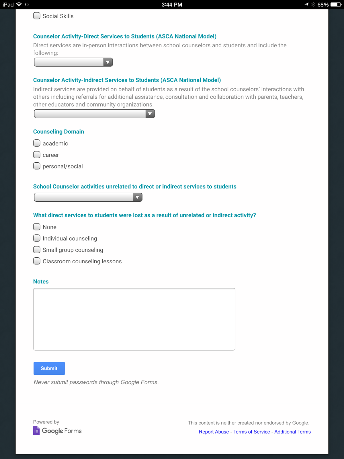 Exploring School Counseling Creating a Counselor Activity Log with