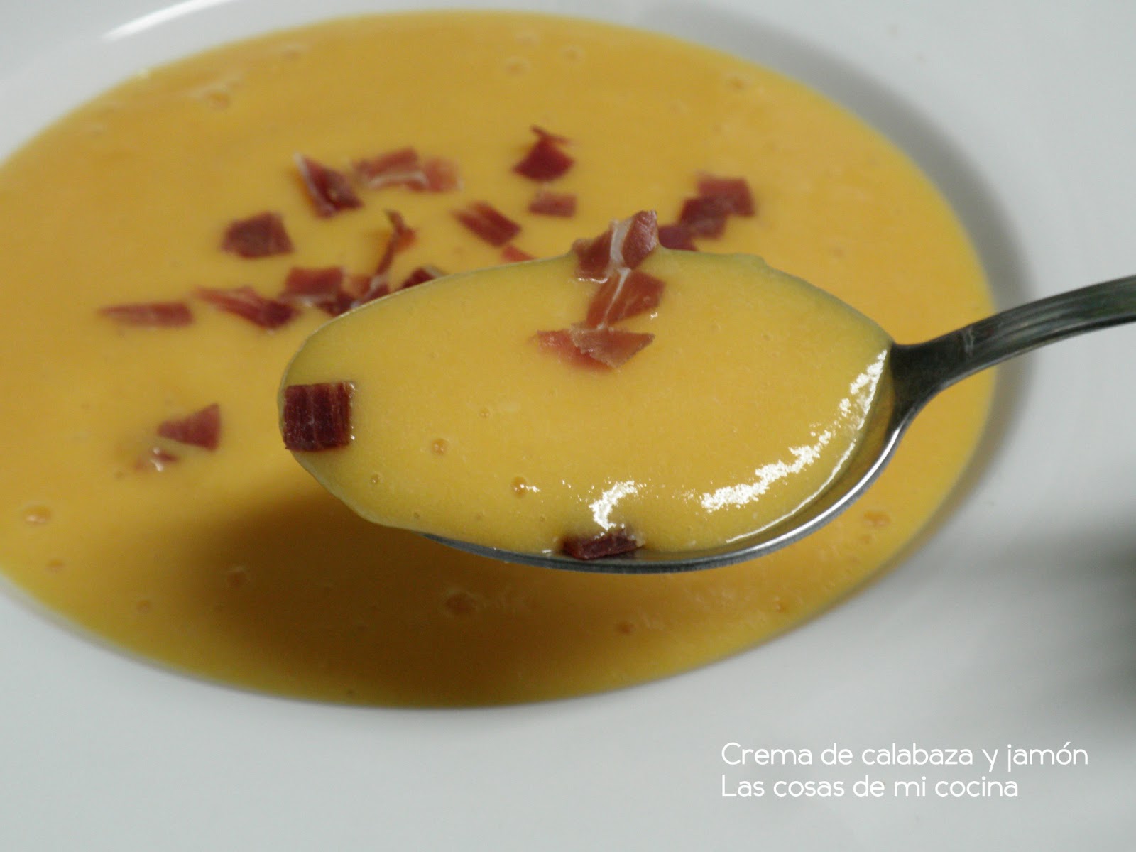 Crema de calabaza y jamón Las cosas de mi cocina Crema de calabaza y jamón Las cosas de mi cocina