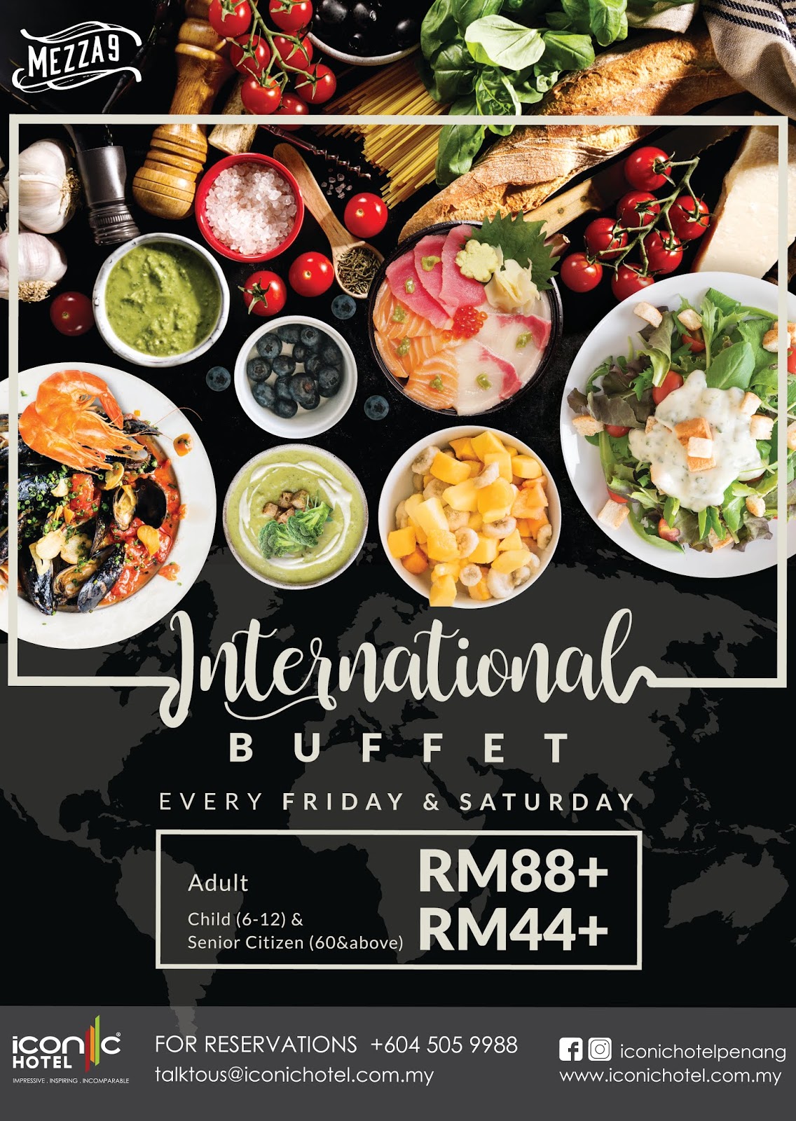 International Buffet Dinner at Iconic Hotel Penang