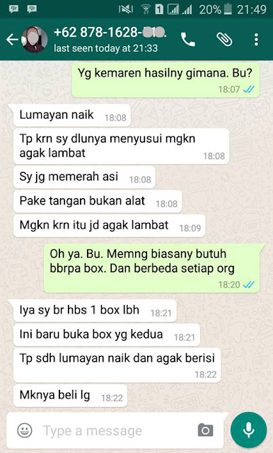 Testimoni Oris Breast Cream 4