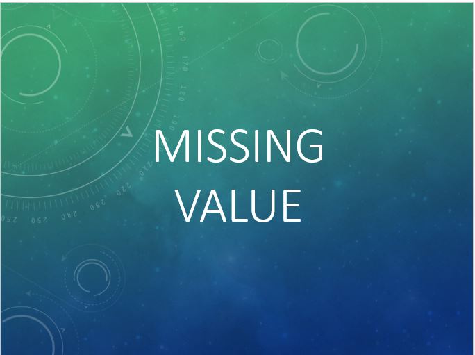 Value missing cs. Racam processing to media signals. Missing values. Missing values. Measures of the central tendency histogram.