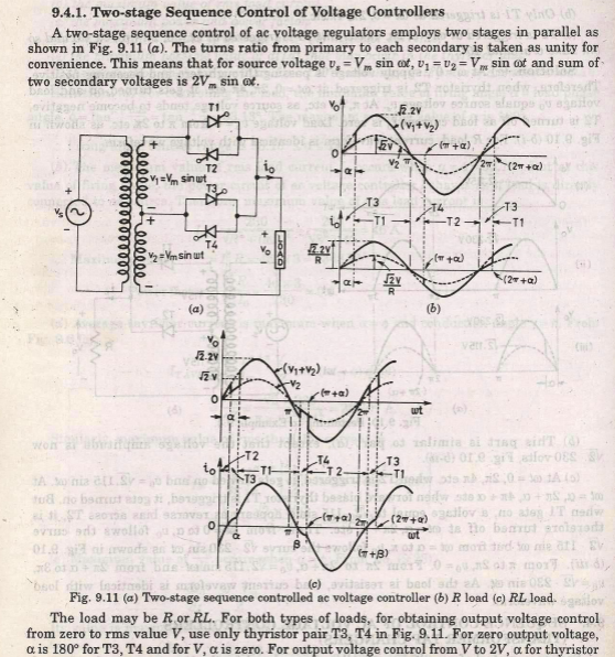 Sequence Control of AC Voltage Controllers