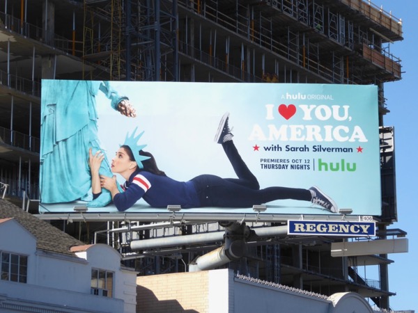 Sarah Silverman I Love You, America billboard Sarah Silverman I Love You, America billboard