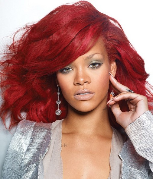 Hair Color Ideas: Rihanna Red Hair Color