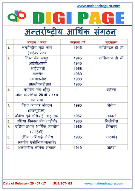  DP | International Economic Organization | 29 - July - 17