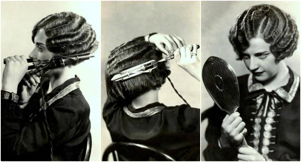 Vintage Pictures Show a Step-by-Step Tutorial on How to Make the Marcel Waves  Hair That Were Popular During the 1920s ~ Vintage Everyday