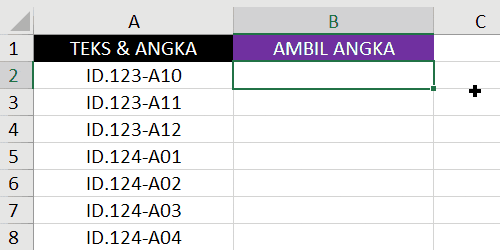 Flash Fill - Mengambil angka (Extract Number From String Excel)