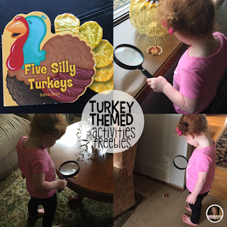 Turkey and Thanksgiving themed crafts, activities, math and literacy centers, ideas and freebies for your kindergarten, preschool and homeschool classrooms.