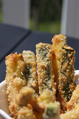 Frites de courgettes au parmesan