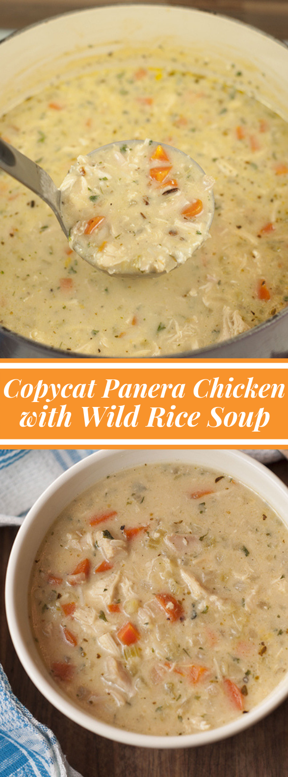 Copycat Panera Chicken & Wild Rice Soup #dinner #maindish Copycat Panera Chicken & Wild Rice Soup #dinner #maindish