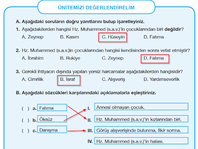 5. Sınıf İlke Yayınları Din Kültürü Ders Kitabı 70. Sayfa Cevapları 3.Ünite Değerlendirme 5. Sınıf İlke Yayınları Din Kültürü Ders Kitabı 70. Sayfa Cevapları 3.Ünite Değerlendirme