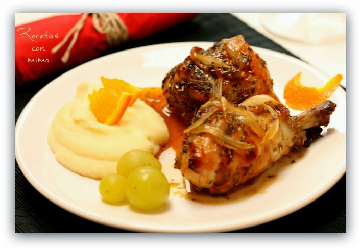 Pollo al horno a la naranja y miel ~ Recetas con Mimo