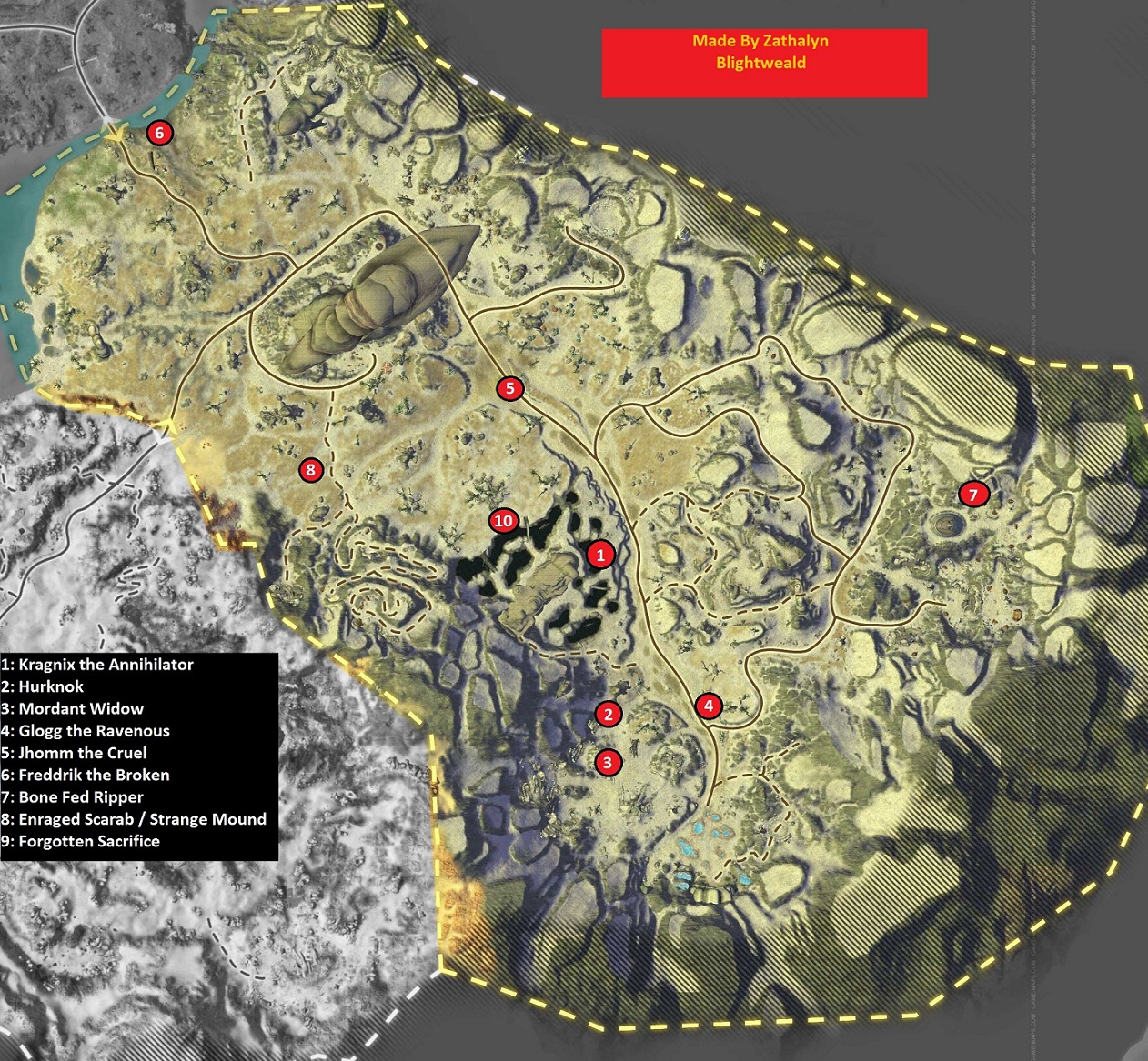 RIFT: News and guides : Rare Mob Macros + maps (Ultimate Hunter)