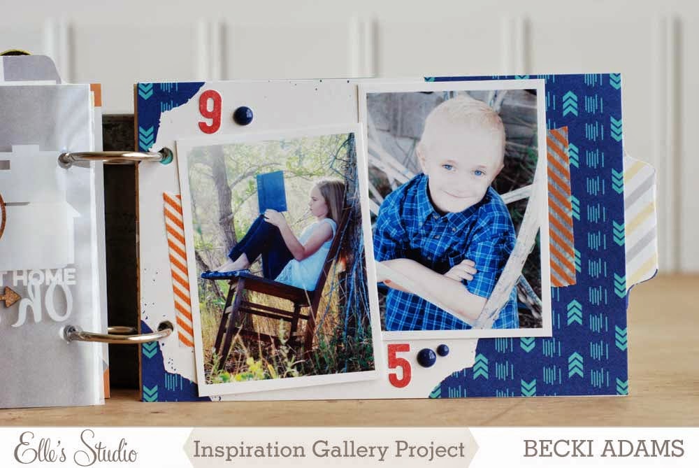 Family Photos Mini Album by Becki Adams @jbckadams #scrapbooking #minialbums #familyphotos