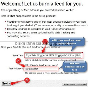 Cara Buat & Redirect Feed Blog ke FeedBurner