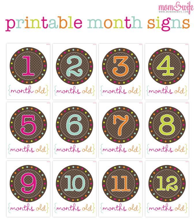 Free Printable Month Signs Templates Printable Download