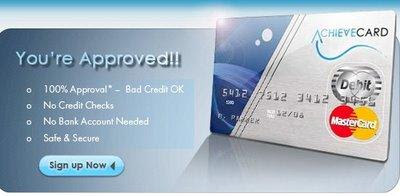 www.achievecard.com: Easy to get Prepaid credit card Quickly