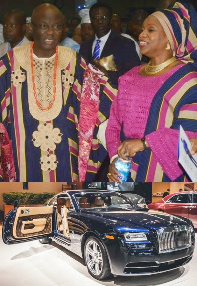 tunde bakare roll royce birthday gift