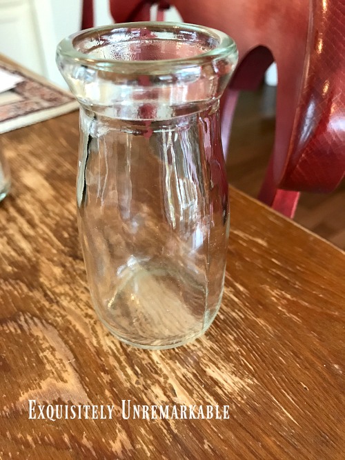 Mini Glass Milk Bottle