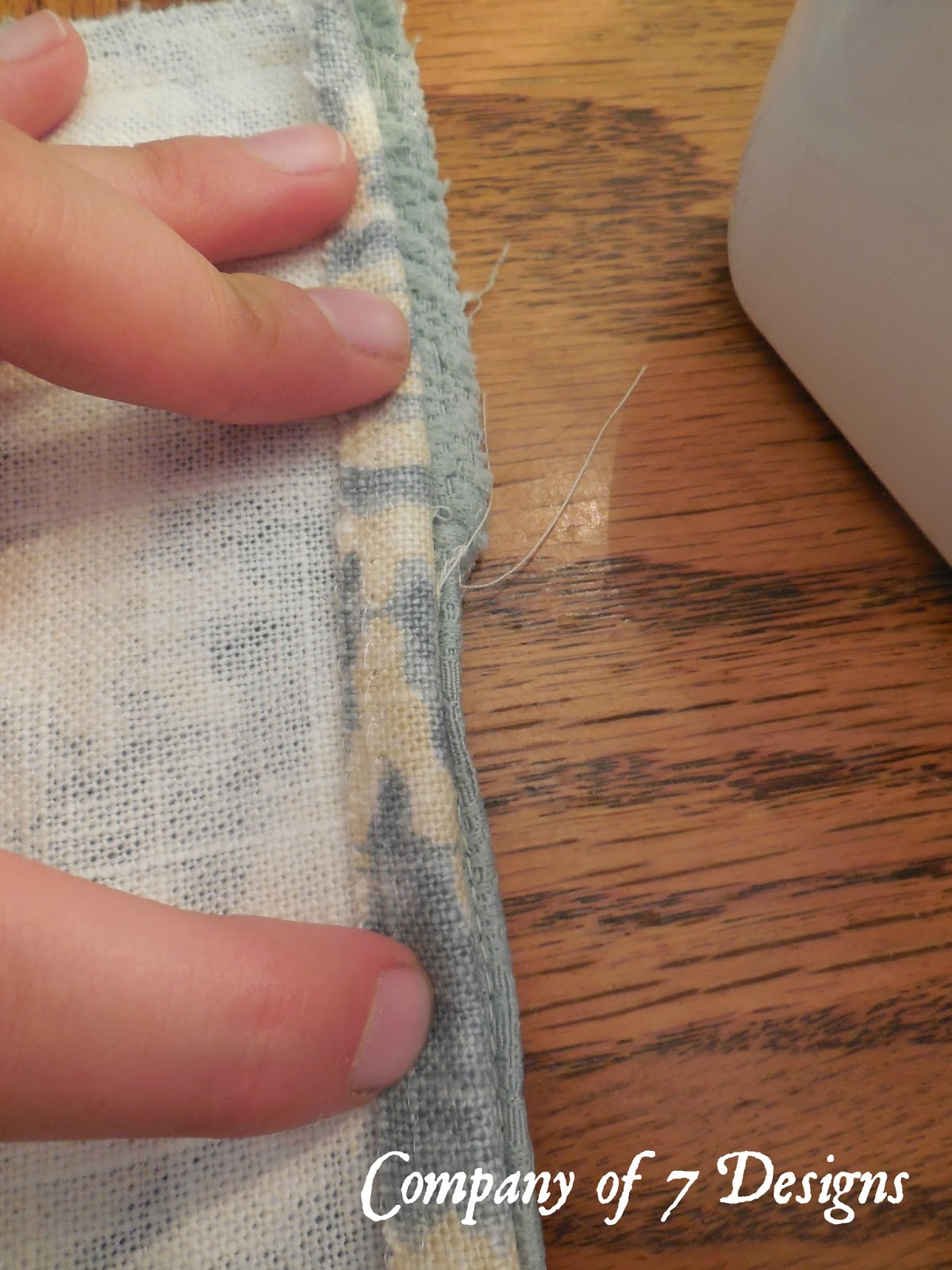 Company of 7 Designs Easy NO ZIPPER Slipcover Pillows Tutorial