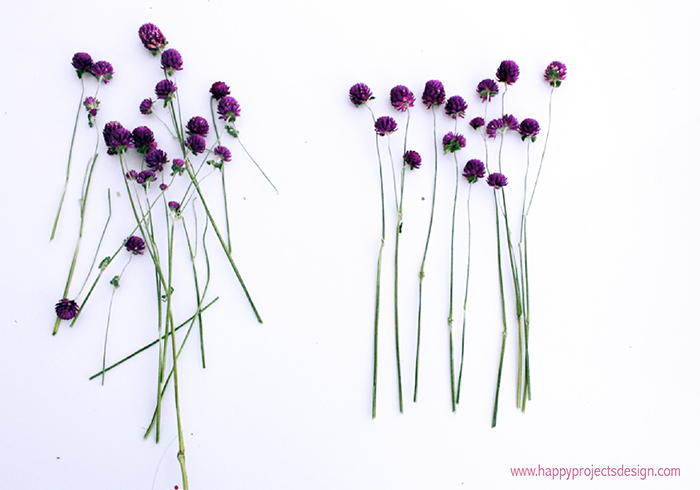 telar con flores secas