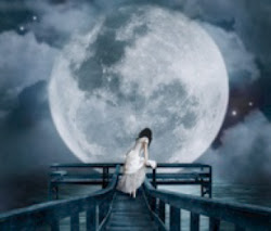 night moon alone woman dreamy wallpapers sad dream photoshop dreams dreaming bridge sitting depression sky looking stars