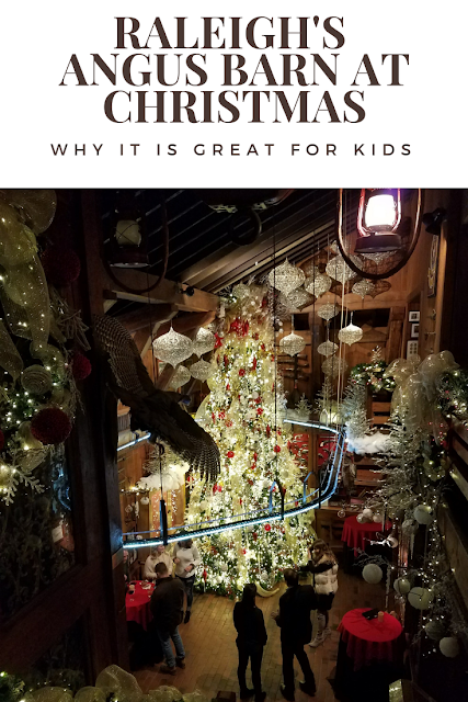 Raleigh NC's Angus Barn During the Holidays. It's a Must-Visit #restaurants #holidays #Iconicrestaurants #visitNC The Angus Barn is decked out beautifully for the holidays in #Raleigh #NorthCarolina. It's great for kids and parents. #Holidays #Decor #Restaurants