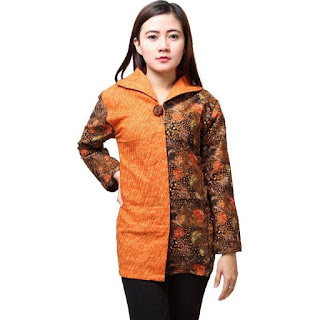 Model Baju Batik Kantor Wanita Kombinasi Model Baju Batik Kantor Wanita Kombinasi