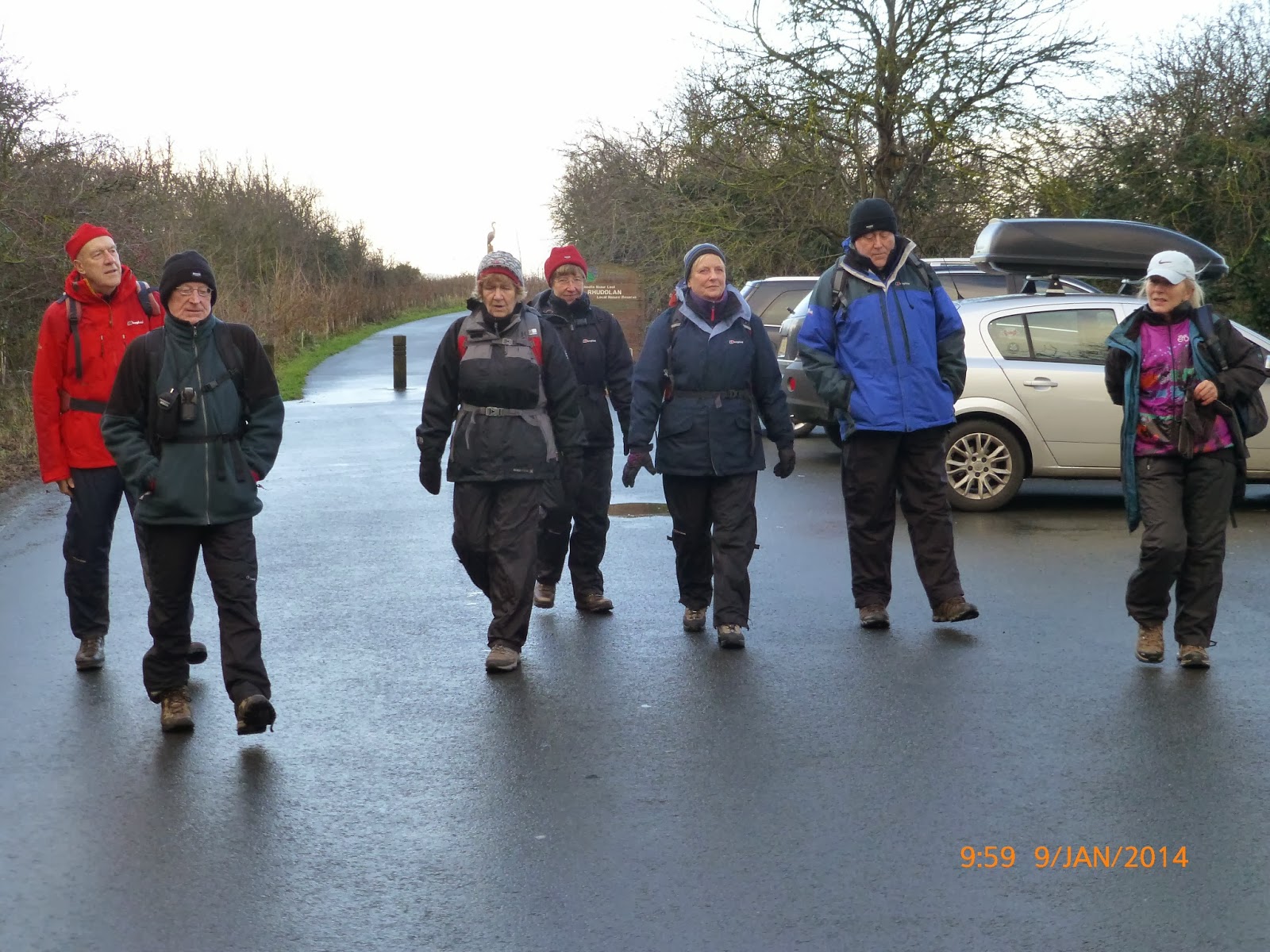 Harris Hikers Rhuddlan to Rhyl and Back 9th January 2014
