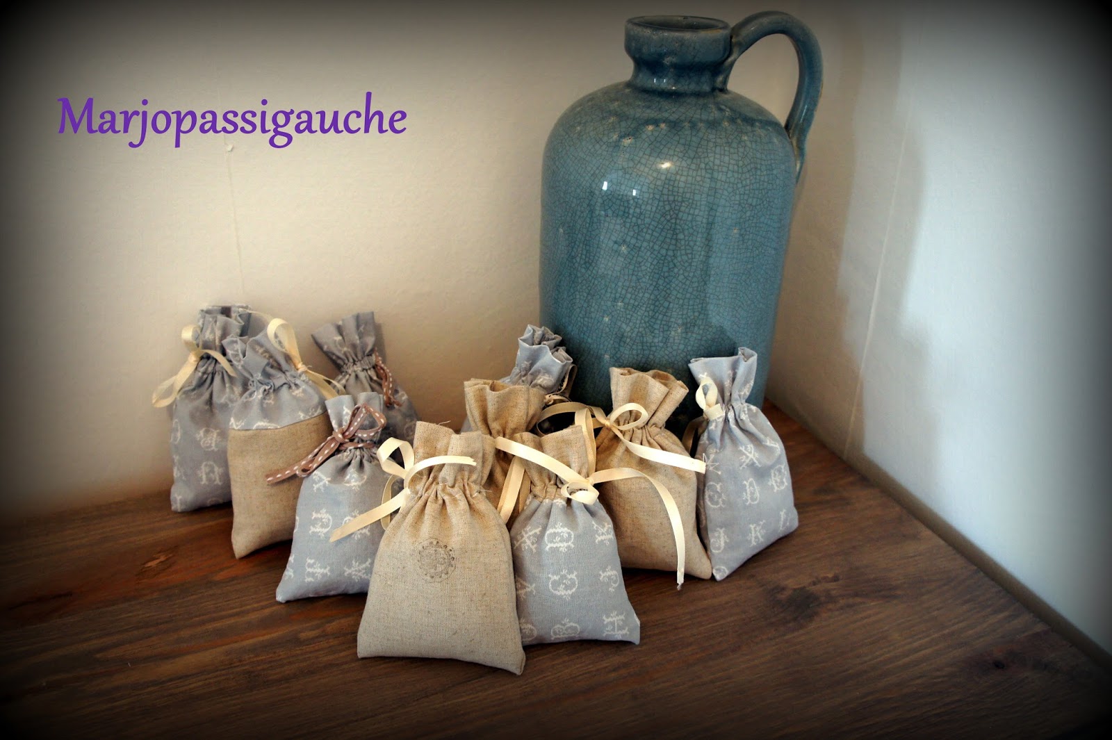 marjo pas si gauche ! Mes petits sachets de lavande à coulisse