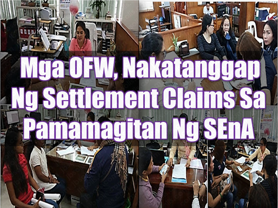Many  Overseas Filipino Workers (OFWs), especially the  household service workers (HSW) doesn't know or heard about a program named Single Entry Approach (SEnA) which can help them make settlement claims from their employer. If so, many OFWs can enjoy the benefit especially those whos contracts were illegally terminated.     On January 19, a social media post from OWWA Region 2 showed two OFWs who were able to claim cash settlements from their agencies. Vicenta Fuggan, an HSW from Kuwait, got her cash settlement amounting to P10,000 for contract violation, maltreatment, and payment of the portion of her unexpired contract.  Another HSW from Saudi Arabia, Lanie Corpuz, also got cash settlement for her unpaid salary and unexpired portion of her contract amounting to P22,000.      Four days earlier, four OFWs were able to settle their claims from their agencies also through SEnA.  Ms. Josefina Medina and Ms. Rose Ann Medina settled their claims with Php 40,000 each as a refund for their placement fees and as a contact violation settlement. They were both caretakers in Taiwan.  Ms. Nancy Gabriel settled her claim with Php 20,000 as a refund of plane ticket, payment of unexpired portion of contract and being overworked. She was a household service worker in Saudi Arabia.  Likewise, Ms. Analyn Lammawen settled her claim with Php 10,000 for her unpaid salary, contract violation and as a payment of salary differential. She was a household service worker in Jordan.      The money claims may not be that big but it could still help the aggravated OFWs in some ways. What is important is that the OFWs could somehow find help from the government such as OWWA, DOLE and other government entities with concerns to OFWs.  Sponsored Links  What Is SEnA and how does it work?  Single Entry Approach (SEnA) is an administrative approach to provide a speedy, impartial, inexpensive, and accessible settlement procedure of all labor issues or conflicts to prevent them from ripening into full-blown disputes or actual labor cases.   It was first introduced through Department Order 107-10 and later institutionalized through the enactment of Republic Act 10396 in 2013 providing for30-day mandatory conciliation-mediation for issues arising from labor and employment (i.e., governed by employee-employer relations). As a form of conciliation-mediation intervention, the main objective is to effect amicable settlement of the dispute among the differing parties wherein a neutral party, the SEnA Desk Officer (SEADO), assists the parties by giving advice, or offering solutions and alternatives to the problems.  The SEnA implementing offices includes the following:  National Labor Relations Commission (NLRC) National Conciliation and Mediation Board (NCMB) Employees’ Compensation Commission (ECC) Philippine Overseas Employment Administration (POEA) Overseas Workers Welfare Administration (OWWA) DOLE Regional Offices     What are the cases that can lead to cash settlement claims under SEnA?  Labor dispute issues that may be settled through SEnA include, among others:  Termination or suspension of employment issues; Claims for any sum of money, regardless of amount; Intra-union and inter-union issues, after exhaustion of administrative remedies; Unfair labor practices; Closures, retrenchments, redundancies, temporary lay-offs; OFW cases; and Any other claims or issues arising from employer-employee relationship (except for occupational safety and health standards, involving imminent danger situation, dangerous occurrences /or disabling injury, and/or absence of personal protective equipment). OFWs can visit OWWA regional offices at their locality and file a request for assistance (RFA). SEnA sets the period for 30 calendar days of conciliation-mediation. Settlement agreements reached are final and immediately executory. It is binding on all DOLE offices and attached agencies except when these are found to be contrary to law, morals, public order, and public policy.    For more information , you can directly contact DOLE at the following contact numbers:   DOLE Central Office Department of Labor and Employment (DOLE) Building, Muralla Wing cor. General Luna St., Intramuros, Manila, 1002, Philippines  Monday - Friday: 8:00 am - 5:00 pm (except holidays)   DOLE Offices Monday - Friday: 8:00 am - 5:00 pm (except holidays)  DOLE Call Center Monday - Sunday: 12:00 am - 12:00 pm Hotline: 1349   Read More:  Popular Pinoy Stores In Canada   10 Reasons Why Filipinos Love Canada    Comparison Of Savings  Account In The Philippines:  Initial Deposit, Maintaining  Balance And Interest Rates  Per Annum   Mortgage Loan: What You Need To Know    Passport on Wheels (POW) of DFA Starts With 4 Buses To Process 2000 Applicants Daily    Did You Apply for OFW ID and Did You Receive This Email?    Jobs Abroad Bound For Korea For As Much As P60k Salary    Command Center For OFWs To Be Established Soon   ©2018 THOUGHTSKOTO  www.jbsolis.com   SEARCH JBSOLIS, TYPE KEYWORDS and TITLE OF ARTICLE at the box below