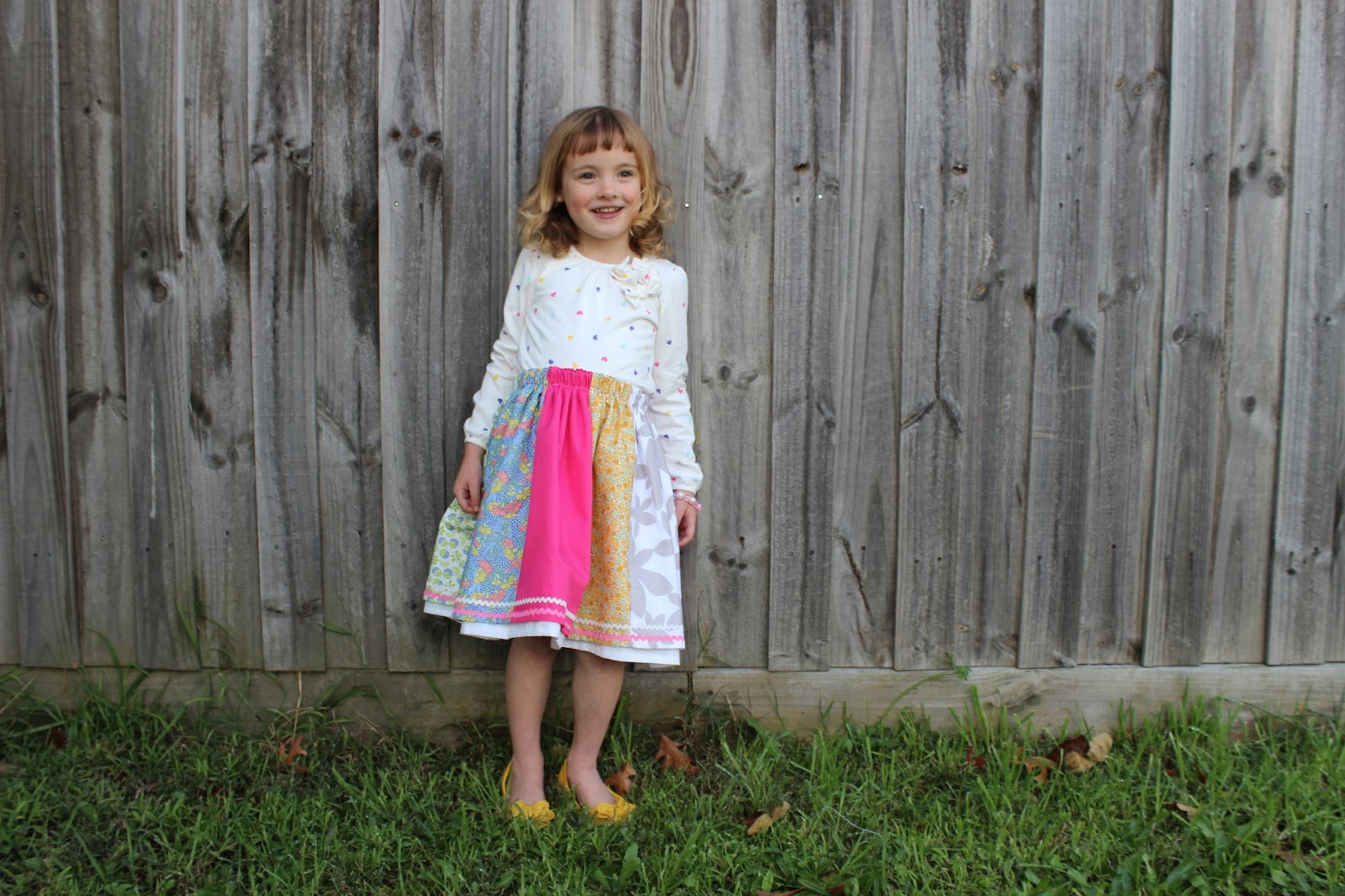 How to make a scrappy gathered skirt sewpony