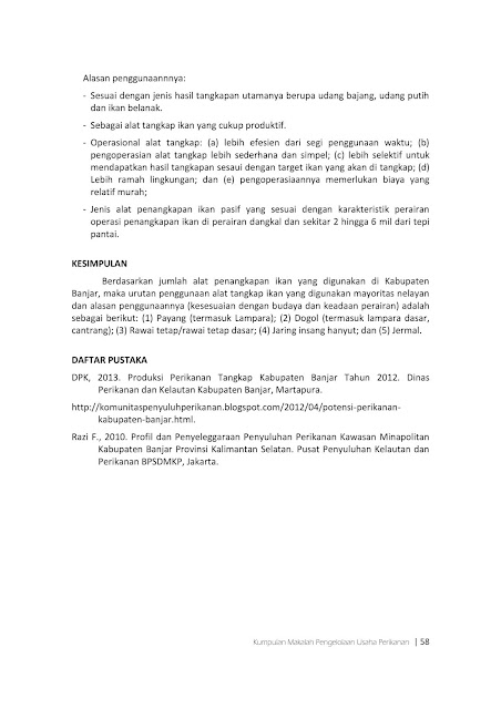 Komunitas Penyuluh Perikanan Buku Kumpulan Makalah Learning Competence Pemberdayaan Masyarakat Perikanan Dalam Pengelolaan Usaha Perikanan