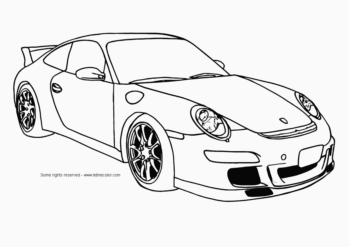 racing porsche coloring pages - photo #36