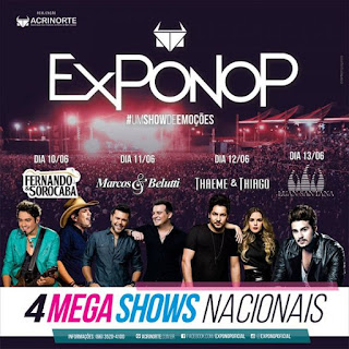 Programação shows Exponop 2015