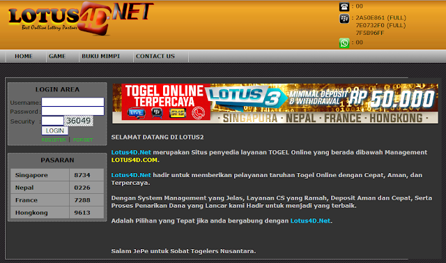 Kumpulan Data Sgp Rungon K