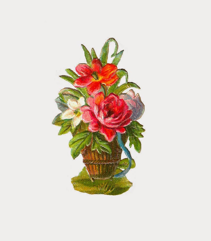 free clip art flower baskets - photo #43