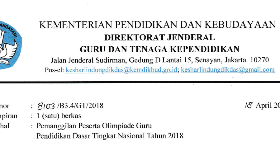 Pengumuman Finalis OGN Tahun 2018 Gatra Guru